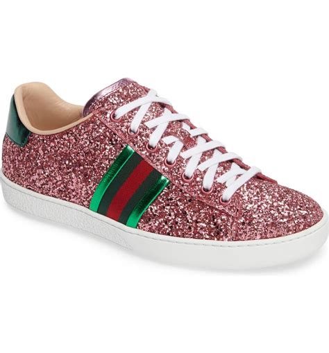 gucci ace glitter sneakers|gucci ace high top sneakers.